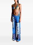 Donde Esteban брюки с принтом, синий - фото 4