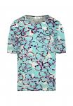 Футболка с принтом MIT BLÜTEN Elanza, синий - фото