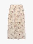 Цветочная юбка миди с воланами A-VIEW, Beige/Multi - фото 2