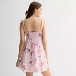 Мини-платье с ярусами для девушек Live To Be Spoiled, цвет dusty sage - фото 2