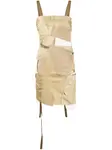Деконструированное платье-фартук Junya Watanabe, нейтральный - фото