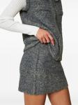 Юбка мини из ткани букле TWINSET, серый - фото 3