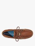 Кожаные лодочные туфли Triton Sebago, Cognac Brown - фото 3