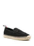 Thom Browne Varsity penny loafer espadrilles, черный - фото 2