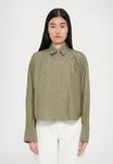 Блуза rag & bone MARTHA STRIPED SHIRT, Grey - фото