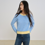 Женский свитер GAP, синий белый stripes - фото 8