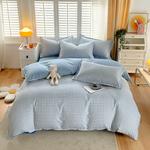 Antarctic Пододеяльник 220х240 см, плотный флис, клетка сине-серая - фото 5