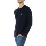 Джемпер Lyle & Scott с круглым вырезом, синий - фото 3