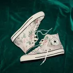 Кеды All Star US Flower HI High Cut Converse, цвет Beige - фото