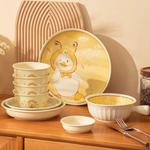 CERAMICS Набор посуды с уткой: миска для риса и тарелка, 4 предмета, 12 см - фото 3