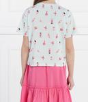 Футболка детская Guess с розовым принтом, зеленый - фото 4