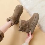 Ботинки женские DAPHNE зимние на платформе, черный - фото 16