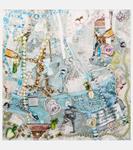 Шелковый шарф с принтом Acne Studios, White Multicolor - фото