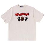 Футболка BAPE Triple Ape Head Relaxed Fit Tee, Ivory - фото