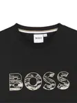 Футболка с логотипом BOSS Kidswear, черный - фото 3