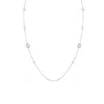 Swarovski Родированное колье унисекс white - фото 3