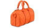 Сумка Keepall Bandouliere 25 Monogram Embossed Orange LOUIS VUITTON - фото 2