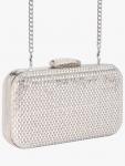 Клатч-бокс с цветочным декором Miss KG, Silver - фото 3