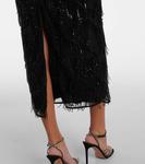 Тула платье миди с пайетками Rotate, Black - фото 5