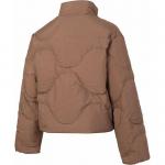 Пуховик женский коричневый Adidas - фото 2