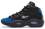 Кроссовки Reebok Question Mid Black And Blue, черный/синий - фото