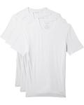 Рубашка Tommy John Second Skin Modal V-Neck Stay Tucked Undershirt 3-Pack, белый - фото