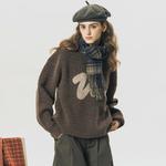 714STREET Свитер унисекс, Темно коричневый - фото 9