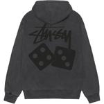 Худи Dice с пигментной окраской Stussy, белый - фото 8