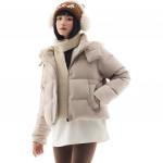 Пуховик Anta женский бежевый хаки - фото 5