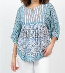 Топ с рукавами три четверти в синем цвете Ivy Jane - фото 2