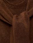 Свитер Leire с деталями шарфа Mango, Brown - фото 8