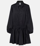 Хлопковое платье-рубашка Noir Kei Ninomiya, Black - фото