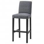 Чехол для барного стула со спинкой IKEA, цвет Gunnared medium grey - фото 2