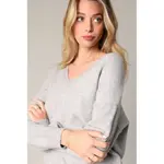 Свитер Deeluxe Nadissa v neck, серый - фото 3