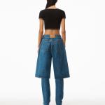 Кроп-топ с логотипом Alexander Wang, черный - фото 5