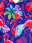 Рубашка King Kameha Funky Flamingos, синий - фото 3