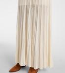 Платье-макси с воротником-стойкой Gisole Pointelle Isabel Marant, экрю - фото 6