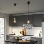 Абажур подвесной лампы BRUNSTA IKEA, 30 см, черный - фото 3