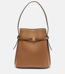Кожаная сумка-ведро Toteme, кэмел - фото