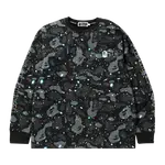 Топ BAPE Relaxed Space Camo Lt, Black - фото