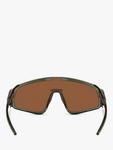 Мужские солнцезащитные очки Latch Panel Wrap Oakley, Olive Ink/Brown - фото 4