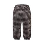 Брюки Supreme Plaid Warm Up Pant, Black - фото 2