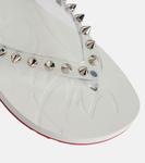 Шлепанцы Loubi Flip Christian Louboutin, Transparent/ Bianco - фото 6