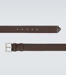 Кожаный ремень с логотипом Prada, Caffe' - фото 4