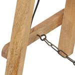 VidaXL Торшеры 3 шт. Белый E27 Массив дерева манго - фото 5