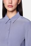 Блуза Marc Cain Button-down blouse, Bluish Violet/Blue - фото 5