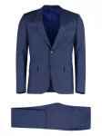 Шерстяной костюм Paul Smith, синий - фото 3