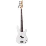 Басс гитара Glarry White GP Electric Bass Guitar + 20W Amplifier - фото 2