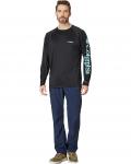 Рубашка Columbia Terminal Tackle L/S, цвет Black/Gulf Stream Logo - фото 4