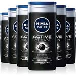 Гель для душа для мужчин Active Clean 250 мл, Nivea - фото